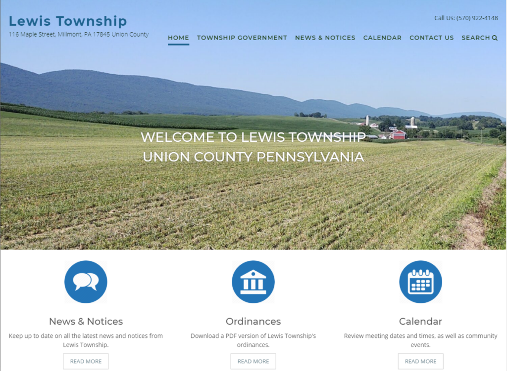 Lewis Township, Union County BID PACKAGES